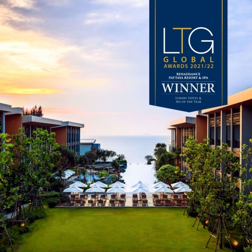 Renaissance Pattaya wins Luxury Hotel & Spa of the Year from the LTG Global Awards 2021/22