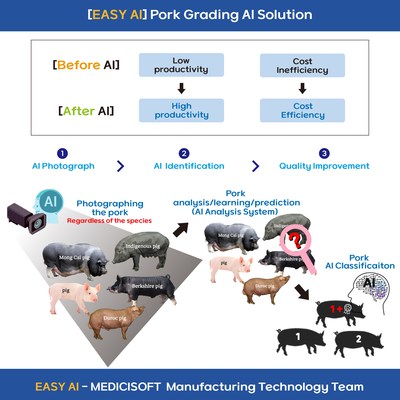 ไอที - เมดิซิซอฟต์ เปิดตัว อีซี่ เอไอ ใช้ปัญญาประดิษฐ์คัดเกรดเนื้อหมูทุกสายพันธุ์