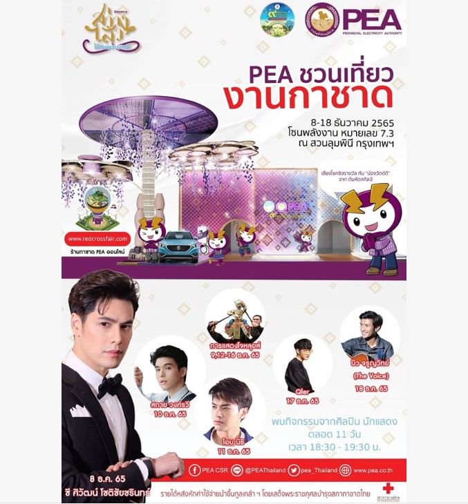 ราชการ, รัฐวิสาหกิจ - การไฟฟ้าส่วนภูมิภาค ชวนเที่ยวงานกาชาด