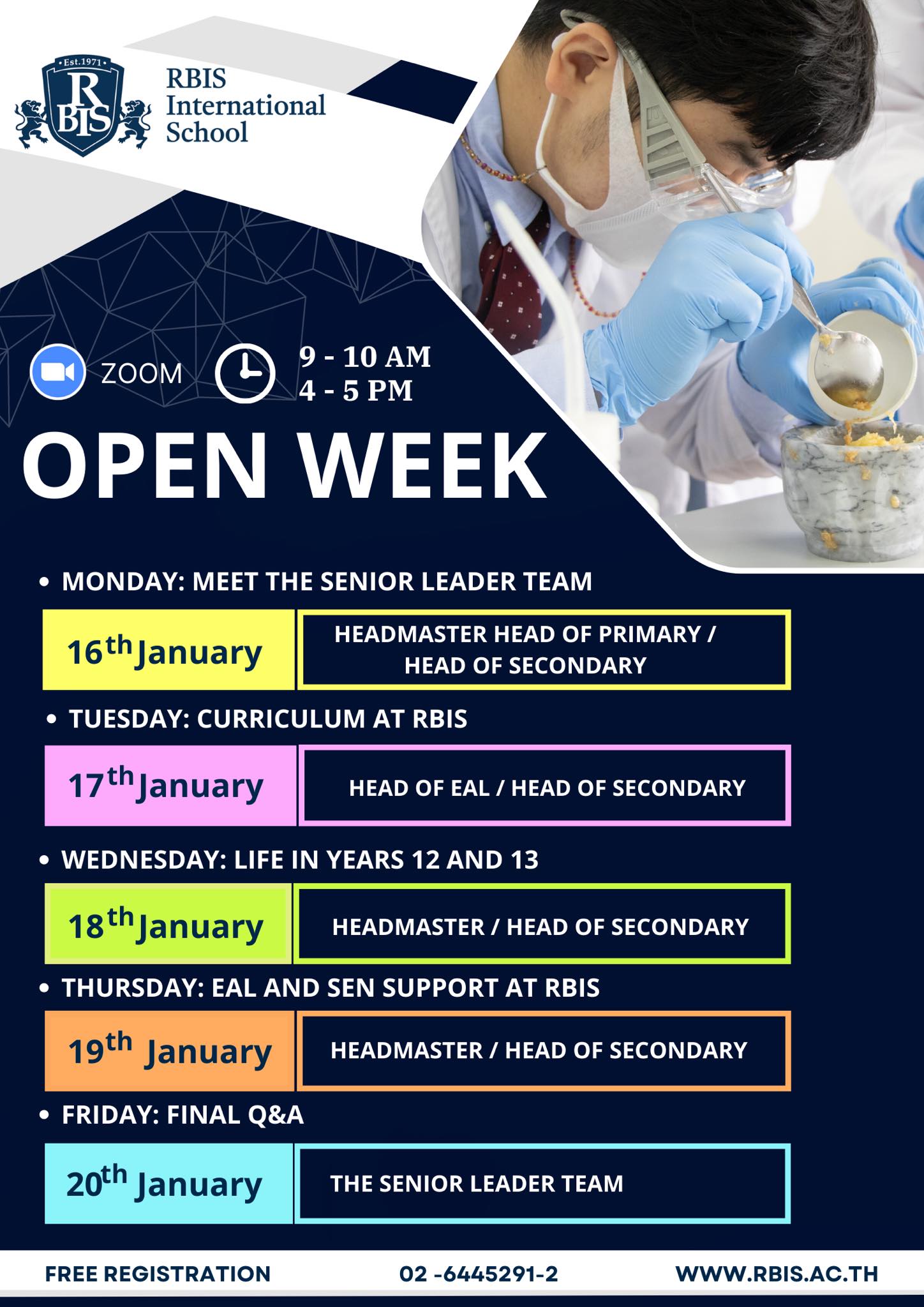 ข่าวการศึกษา - RBIS Open Week