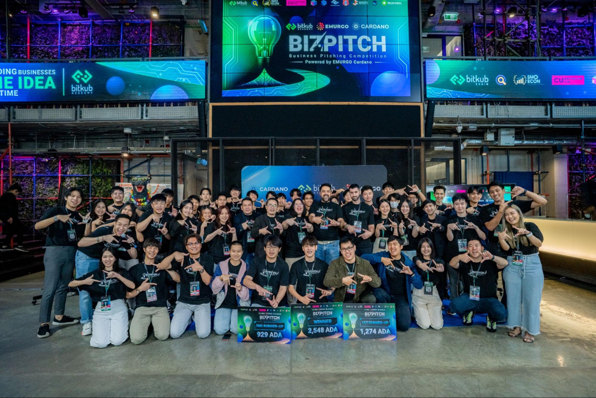 ข่าวการศึกษา - กิจกรรมการแข่งขัน BizPitch : Business Pitching Competition ครั้งที่ 1  โดย Bitkub Academy ผนึกกำลัง EMURGO Cardano และ Cardano  ปิดฉากอย่างสวยงาม อัดแน่นด้วยความรู้และความประทับใจ 