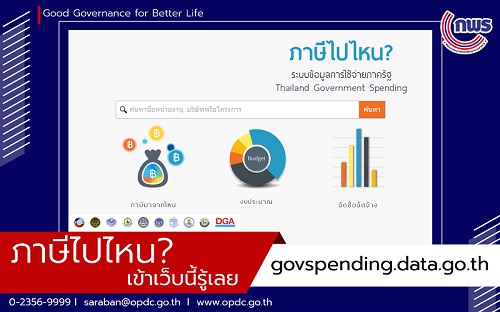 ข่าวราชการ, รัฐวิสาหกิจ - ภาษีไปไหน เว็บไซต์ที่ตอบคำถามคุณได้ว่าภาษีที่เก็บจากคุณไป ถูกใช้จ่ายอย่างไร