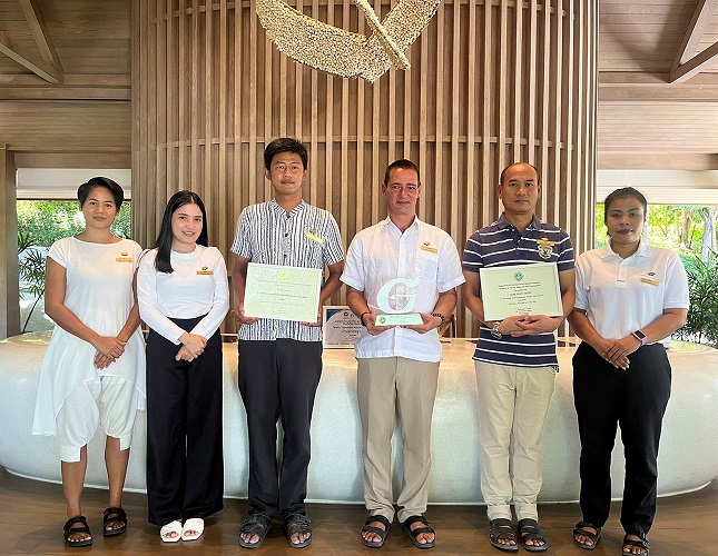 Cape Fahn Hotel, Private Islands, Koh Samui, Proudly Receives the  ?Green Hotel? Certificate from the Department of Environmental Quality Promotion, Ministry of Natural Resources and Environment.