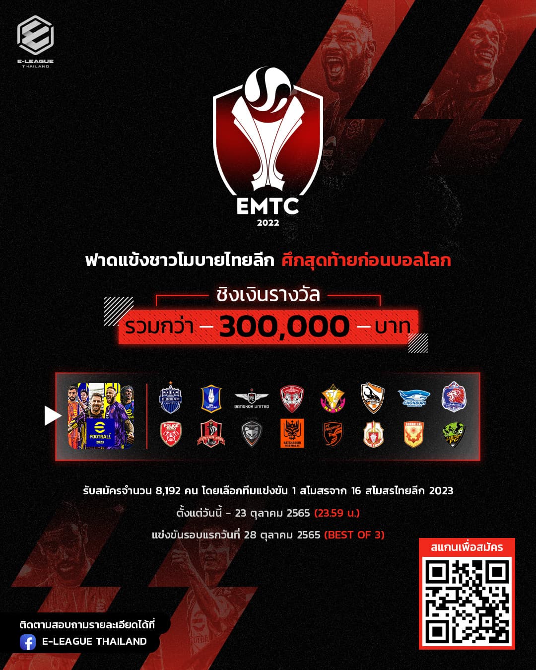 ข่าวกีฬา - แพลน บี เปิดม่านศึกโมบายอีสปอร์ต EMTC 2022 โหมโรงก่อนบอลโลก ชิงเงินรางวัลรวมกว่า 300,000 บาท