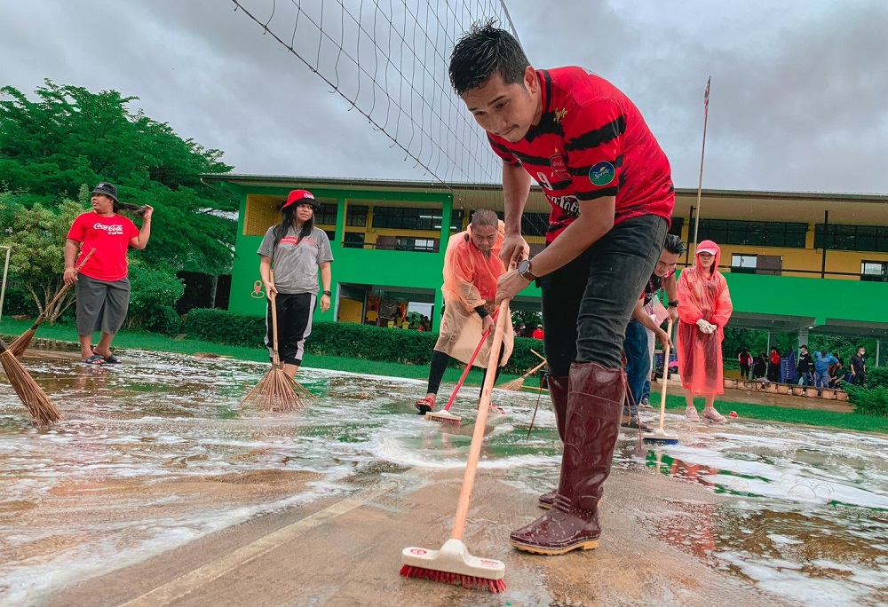 ธุรกิจ, สังคม - ชาวหาดทิพย์ พร้อมใจกันทำความดีเพื่อสังคม กิจกรรม รจ รย ?รวมใจ เราอยู่?