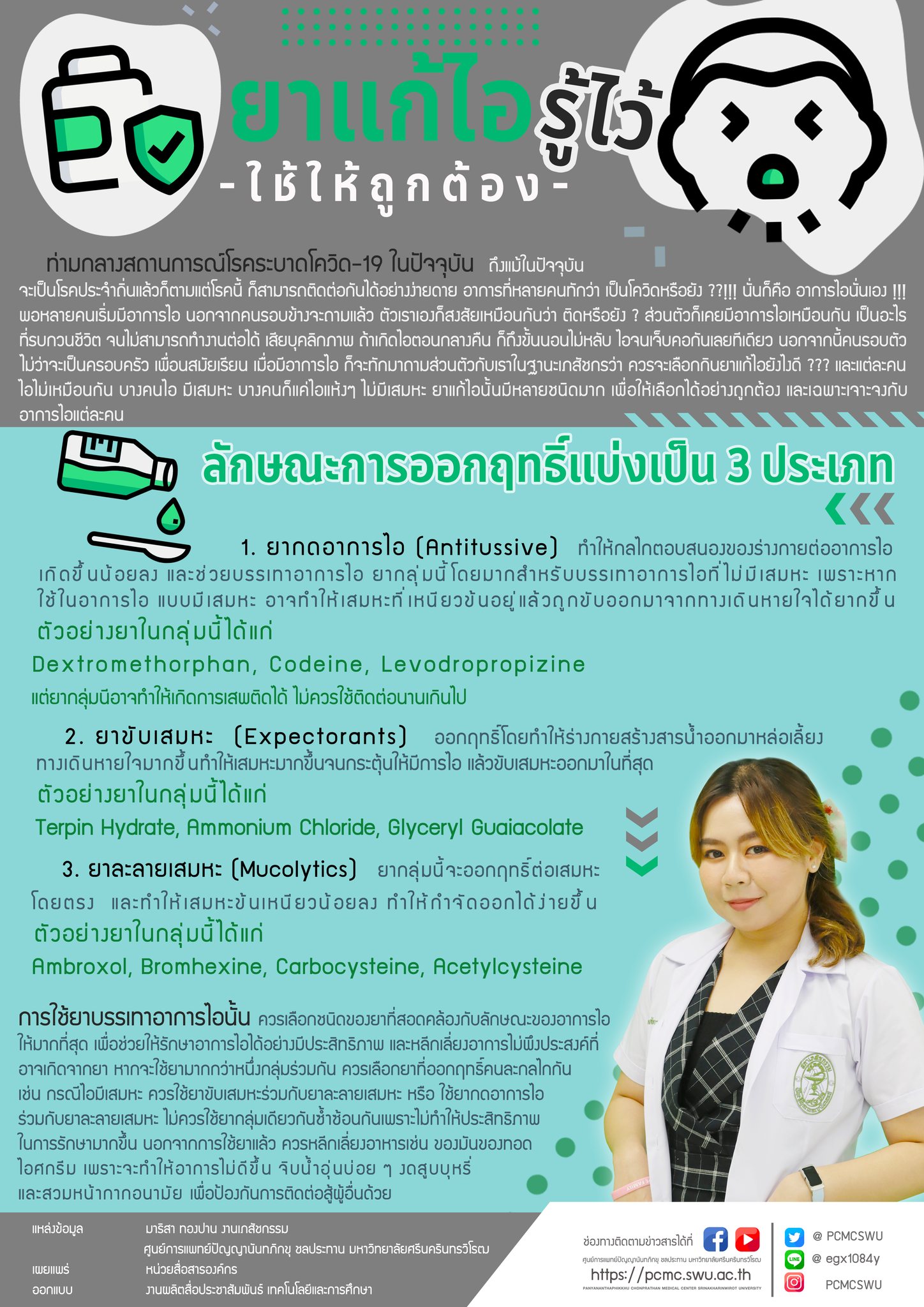 ข่าวสุขภาพ - ยาแก้ไอ รู้ไว้ ใช้ให้ถูกต้อง