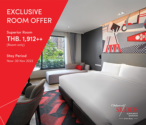 โรงแรม, ที่พัก - ?EXCLUSIVE ROOM OFFER? ดีลสุดพิเศษ! ที่ โอ๊ควู้ด สตูดิโอส์ สุขุมวิท แบงค็อก 