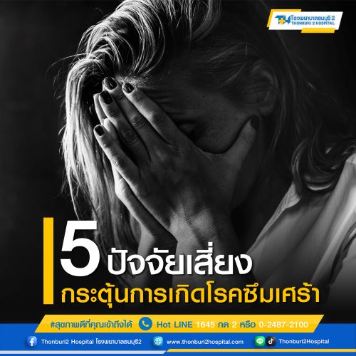 ข่าวสุขภาพ - 5 ปัจจัยเสี่ยง กระตุ้นการเกิดโรคซึมเศร้า